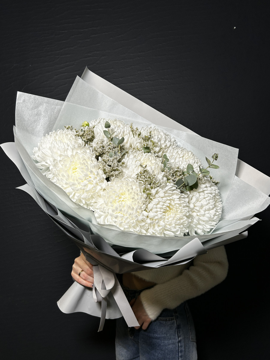 Букет из хризантем сорта"Антонов" Мотивы Осени