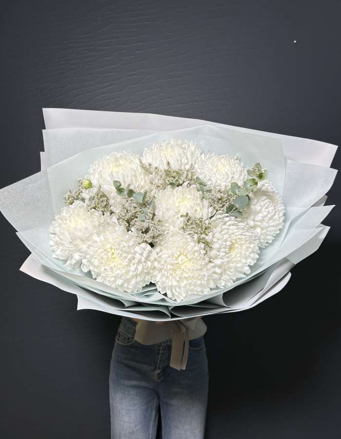 Букет из хризантем сорта"Антонов" Мотивы Осени