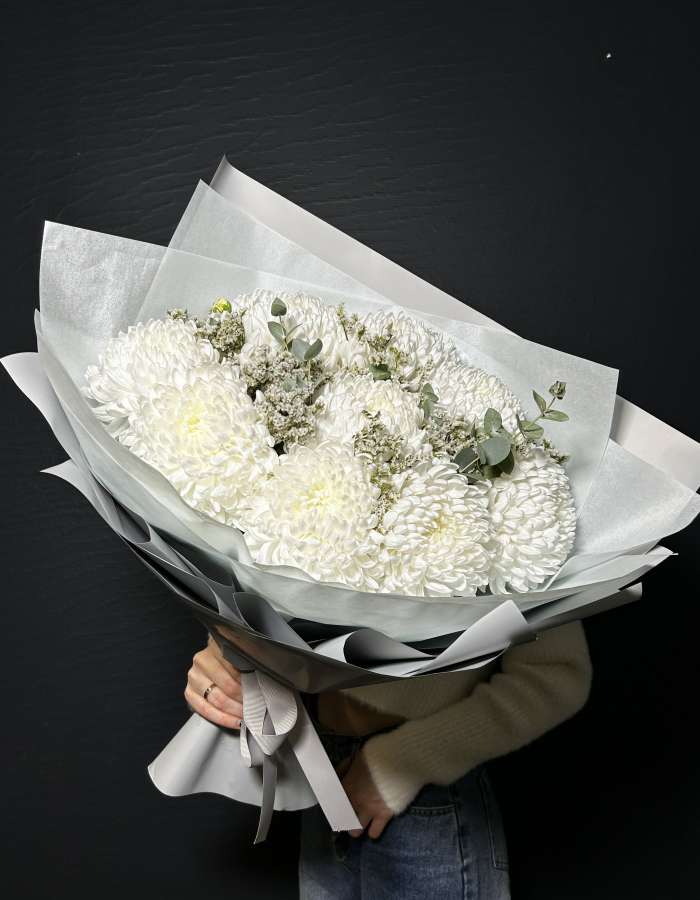 Букет из хризантем сорта"Антонов" Мотивы Осени