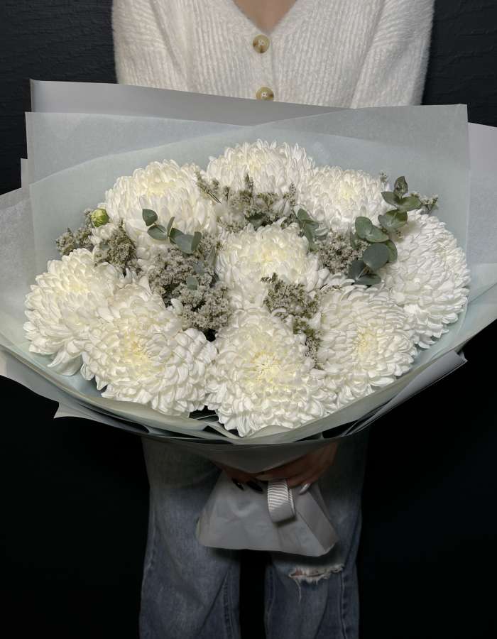 Букет из хризантем сорта"Антонов" Мотивы Осени