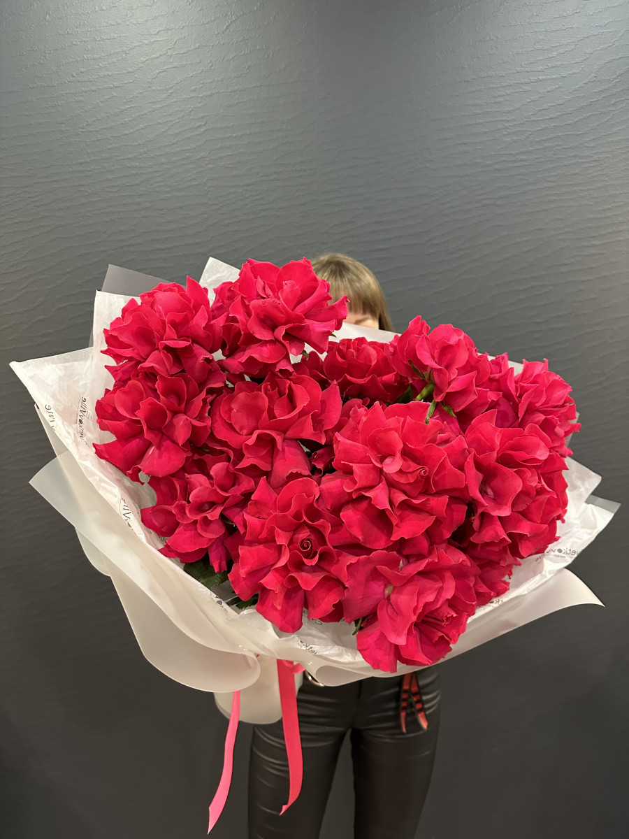 Букет из французских роз сорта Гоча(Gotcha) "Невесомость"