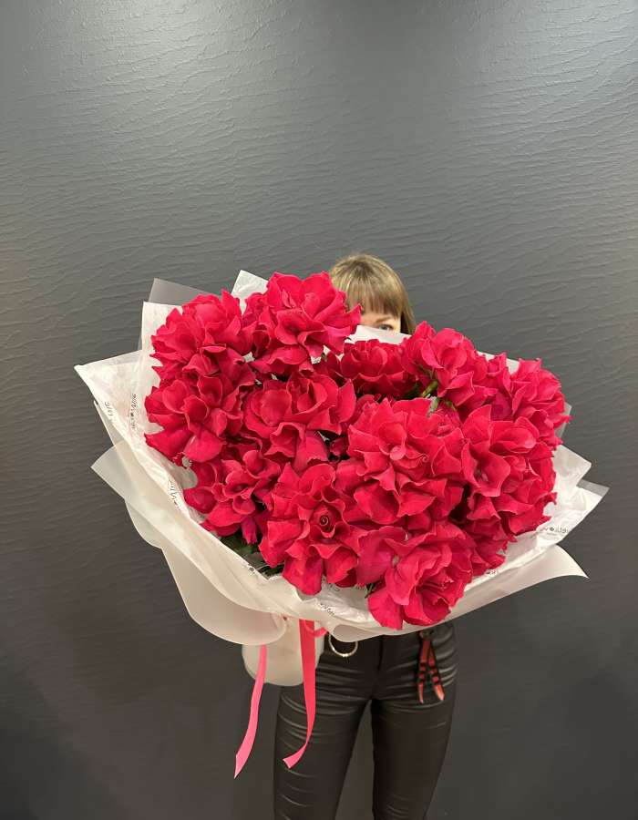 Букет из французских роз сорта Гоча(Gotcha) "Невесомость"