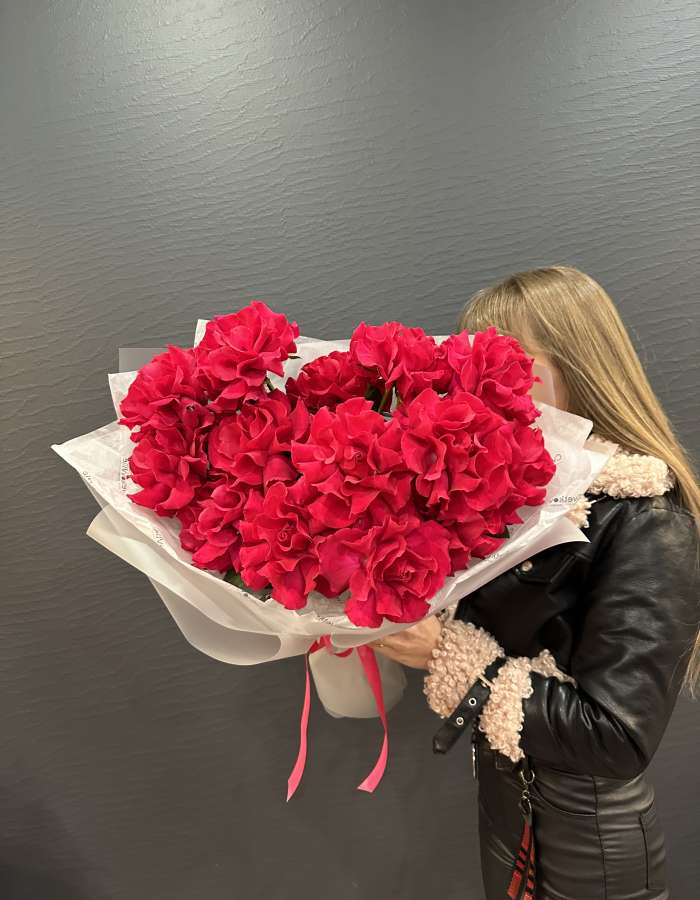 Букет из французских роз сорта Гоча(Gotcha) "Невесомость"