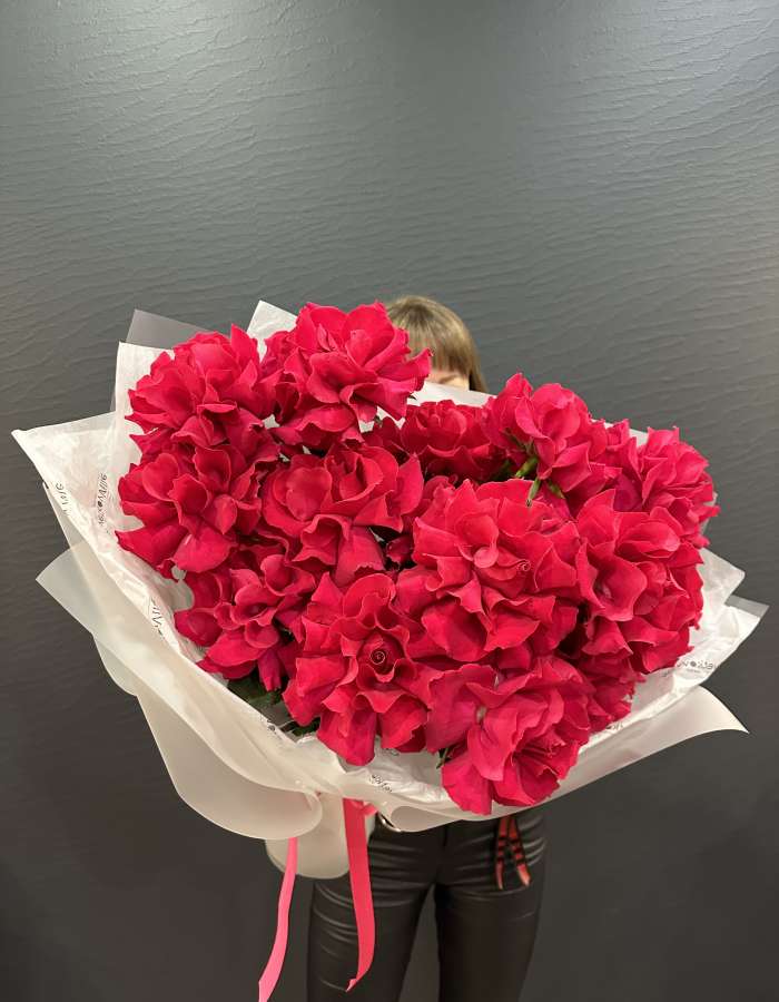 Букет из французских роз сорта Гоча(Gotcha) "Невесомость"