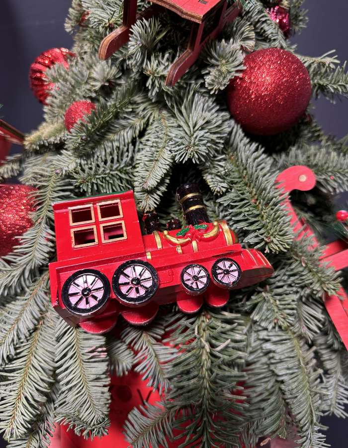 Новогодняя композиция из нобилиса "Дорога в сказку"