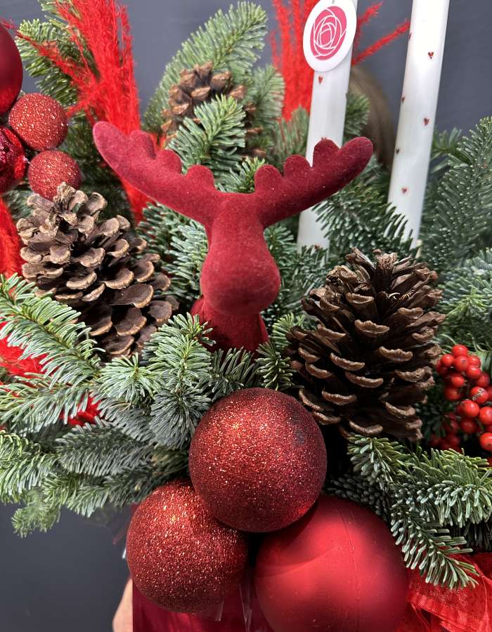 Ящик с нобилисом и свечами "Вечер у камина"