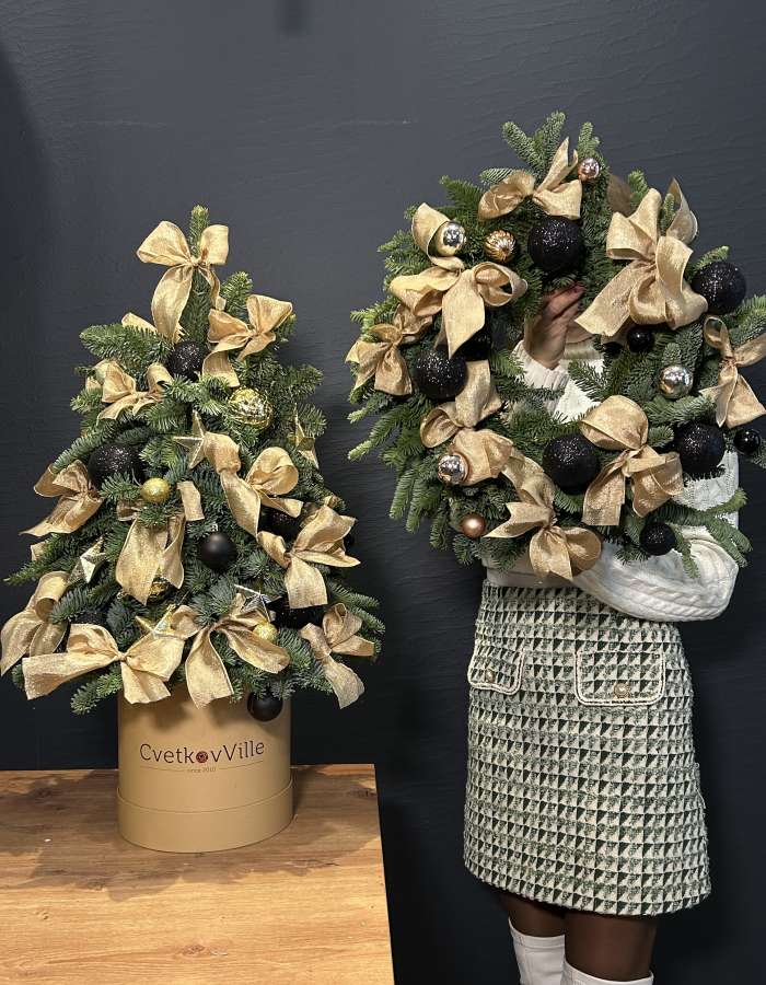 Комбо - Елка + Венок "Стильный Новый Год"