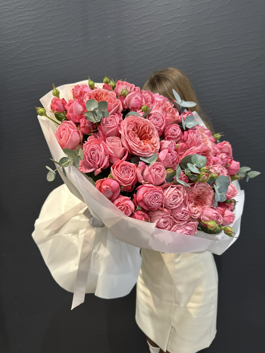 Букет из роз сорта Кэнди Экспрешн(Candy Xpression) "Тиффани"