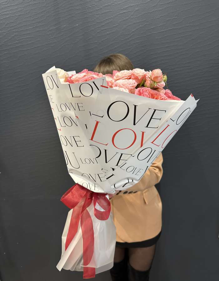 Букет из роз сорта Pink Expression "Легкость жизни"