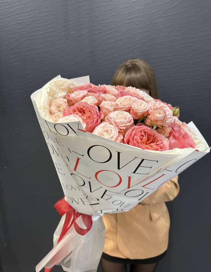 Букет из роз сорта Pink Expression "Легкость жизни"