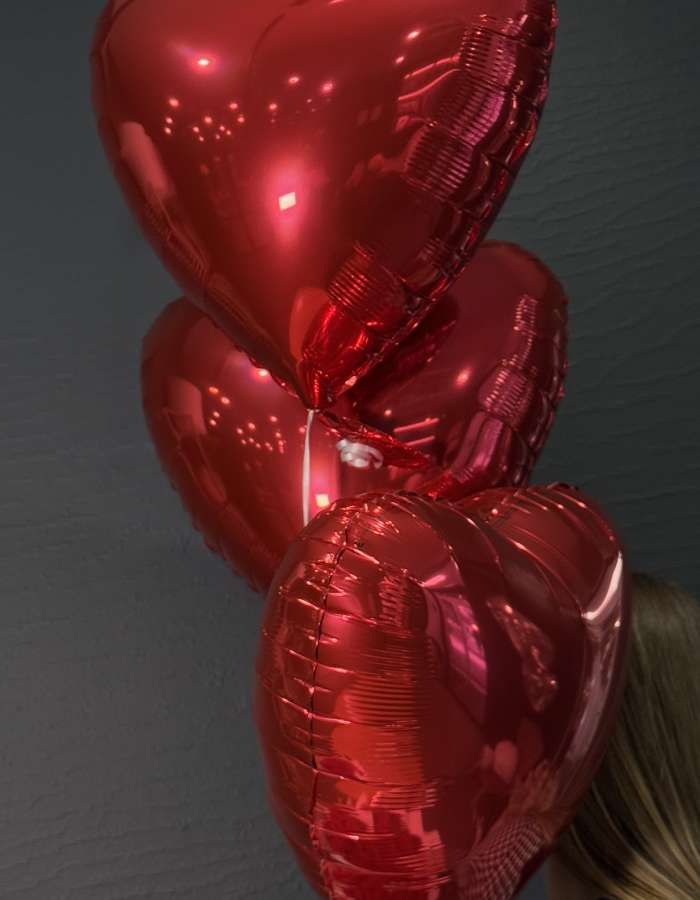 Комбо - букет из 51 красной розы + шарики