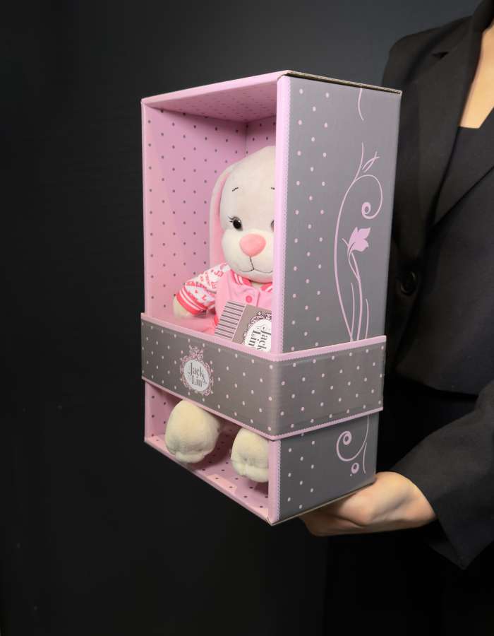 Мягкая Игрушка Jack&Lin, Зайка Лин В Розовом Бомбере С Юбочкой, 20 см, В Коробке