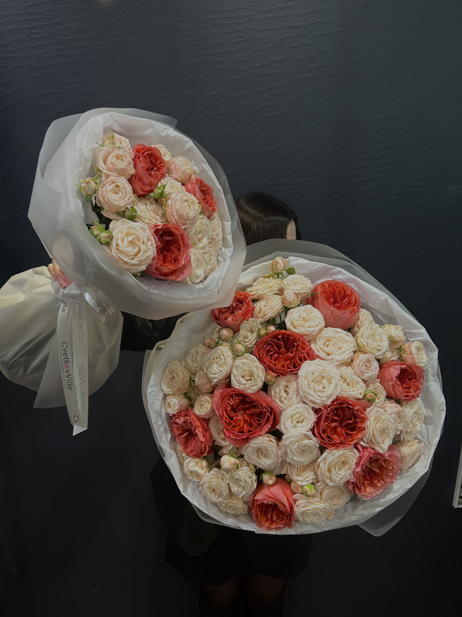 Комбо из 2 букетов для Мамы и дочки "Семейное"