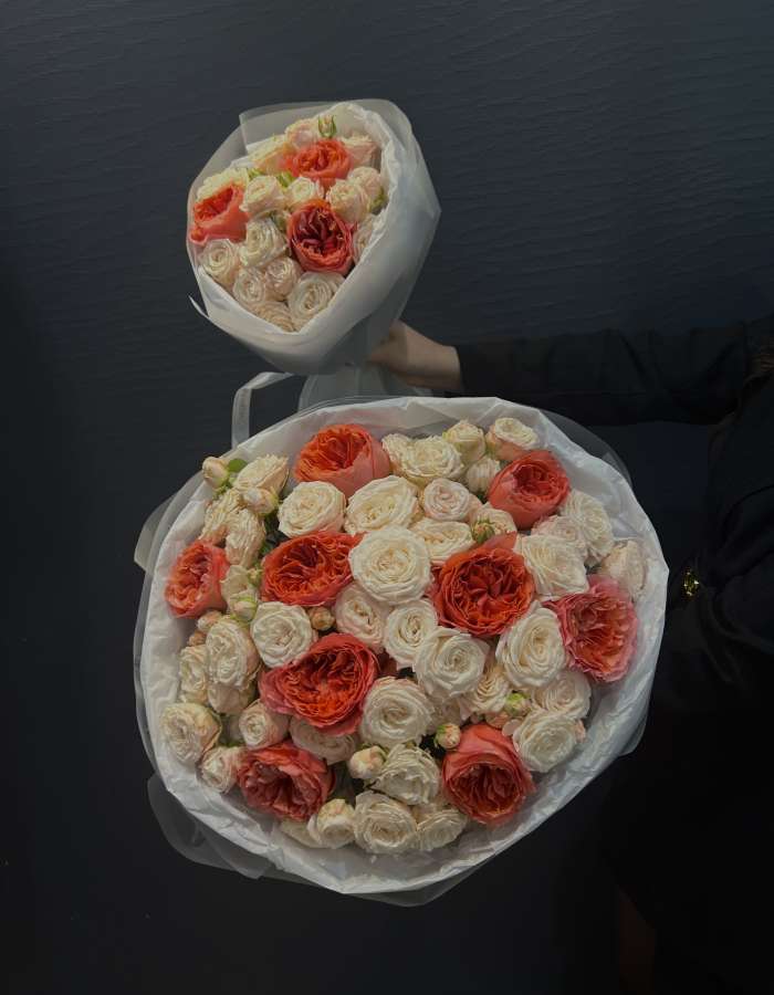 Комбо из 2 букетов для Мамы и дочки "Семейное"