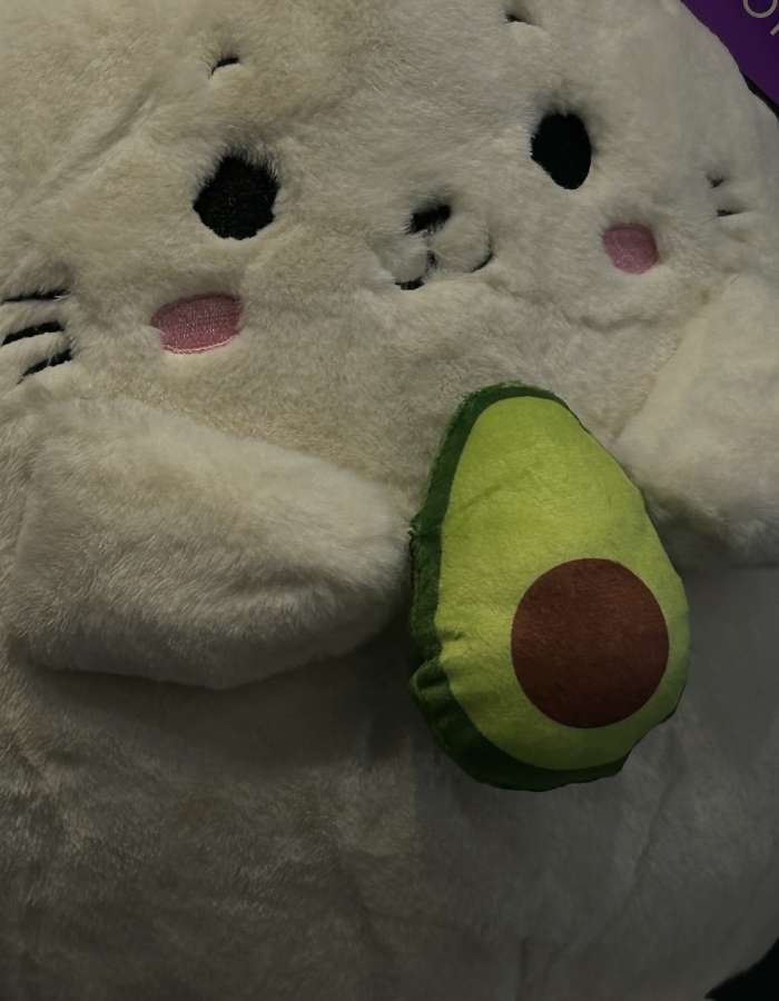 Мягкая игрушка, Котик с авокадо