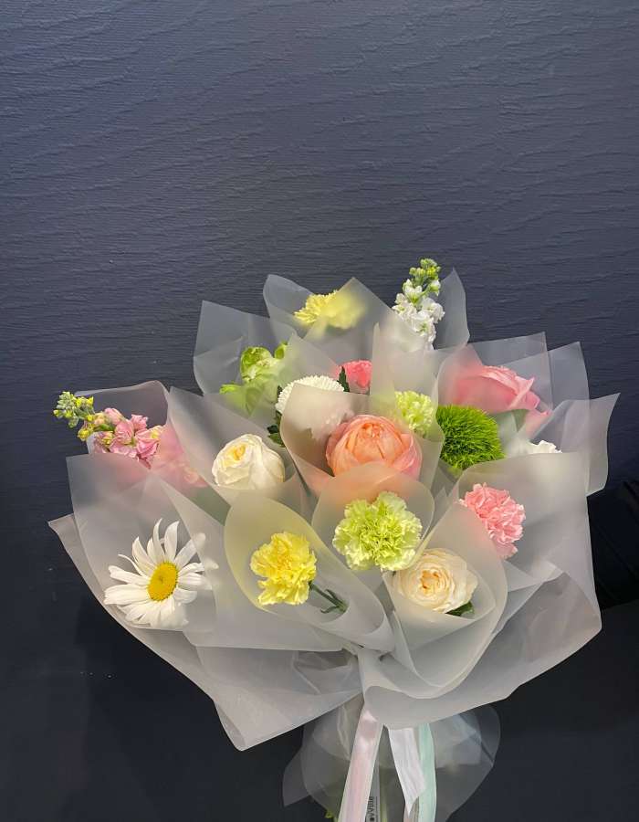 Букет в корейском стиле "Цветущий сад"