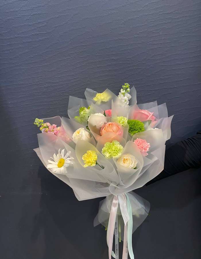 Букет в корейском стиле "Цветущий сад"